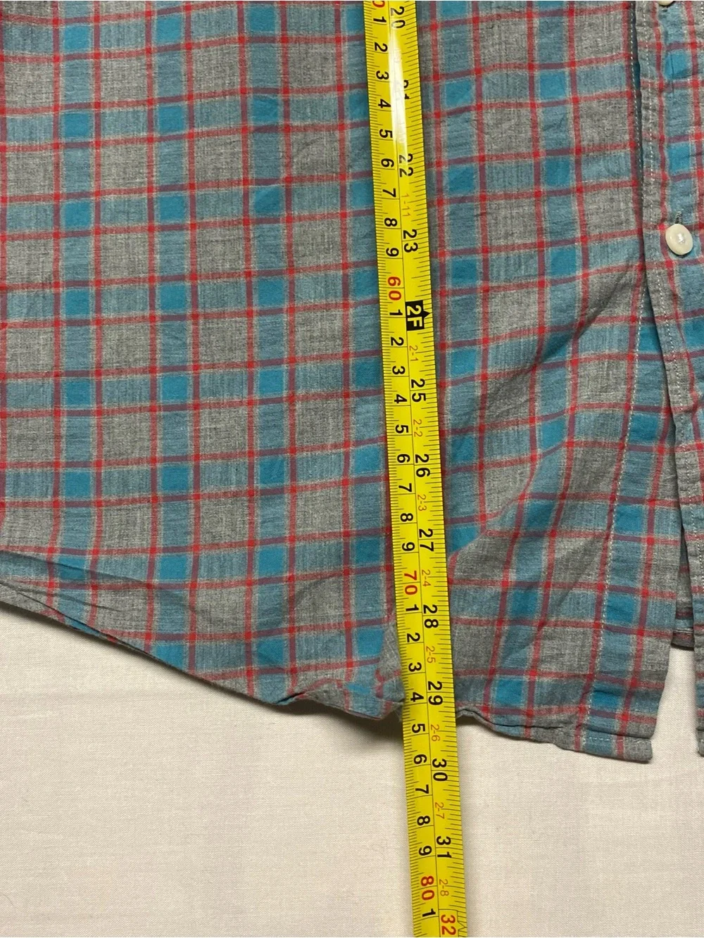 J. Crew Blue and Red Plaid Long-Sleeve Button-Down Shirt